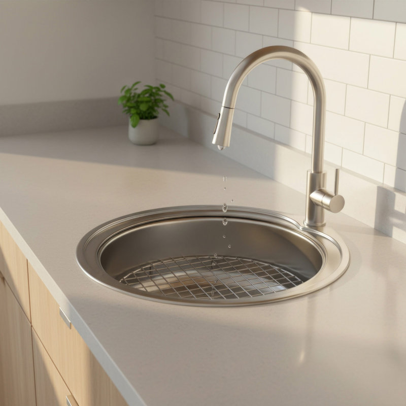  Grille d'évier de cuisine en acier inoxydable Whitehaus pour évier modèle WHNDA16