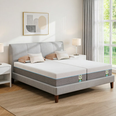 Matelas en mousse viscoélastique gélifiée 12 "pour soulager les maux de dos Certifié Certipur-US