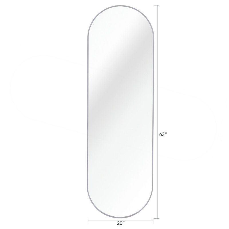 Miroir de salle de bain argenté