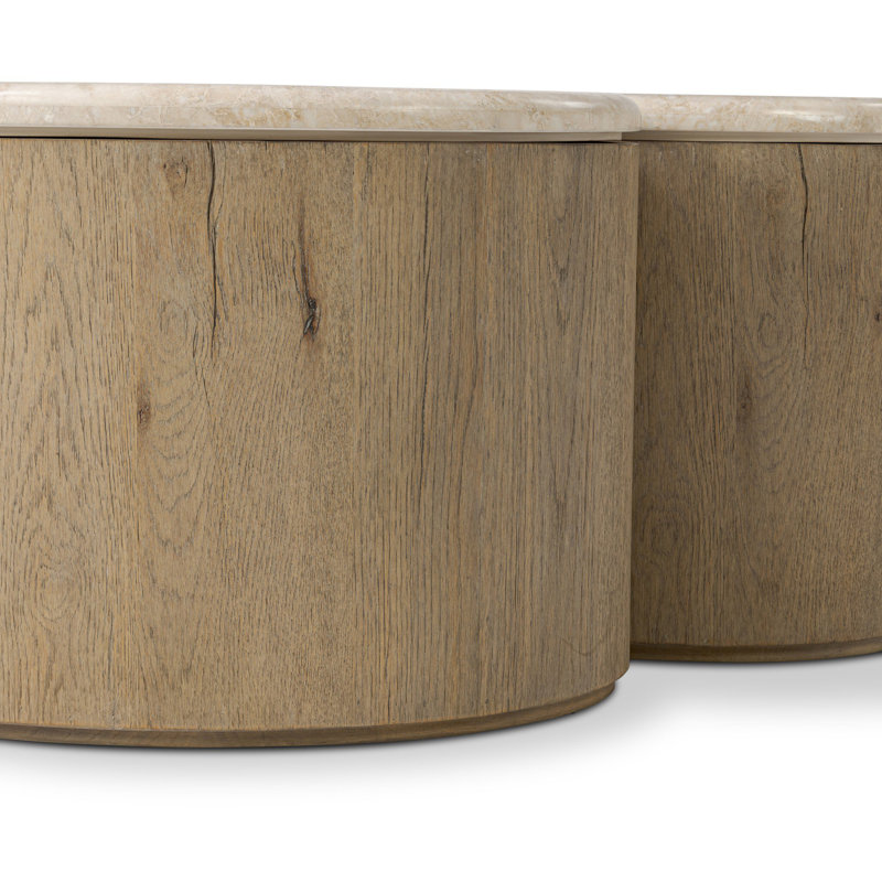 Ingrid Coffee Table-Cappuccino Marble