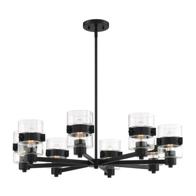 Lustre cylindrique Spoutnik à 8 lumières Mccurley