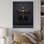 Contemporary Glam Butterfly Woman In Black I - Fashion Woman, art mural