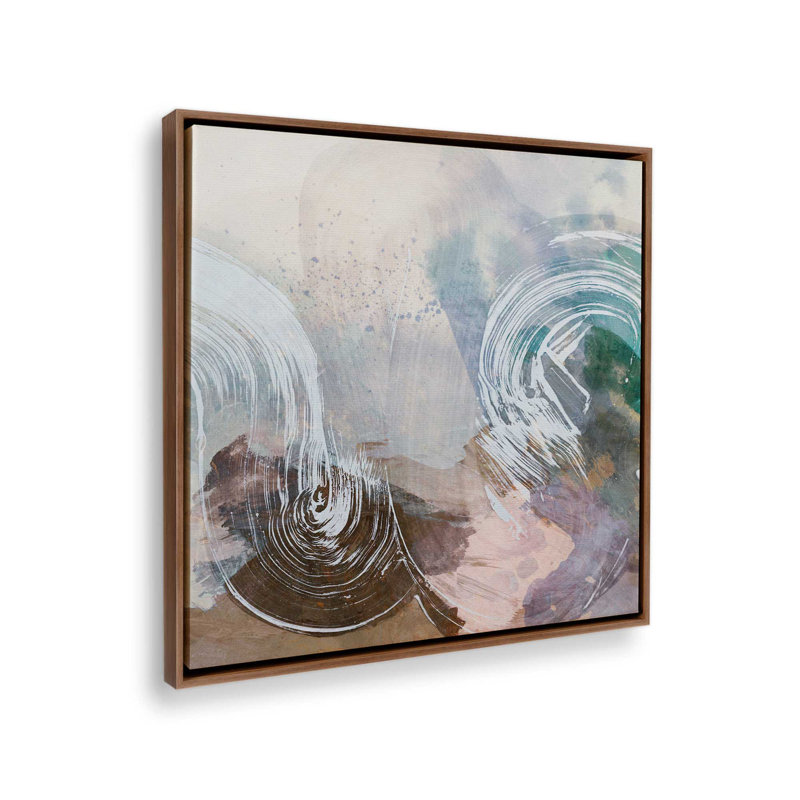 «Iridescent Oceania I» par Victoria Barnes, reproduction d'art sur toile, Brun, H 36 po x l 36 po