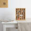 Boîte de présentation en bois à 30 grilles pour cristaux, pierres, minéraux, objets de collection réglables