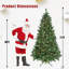Arbre de Noël intelligent RVB 9 pi avec 620 lumières DEL, 1721 pointes en PVC, 38 fonctions d'éclairage, synchro de musique et support en métal-974241351