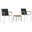 2 - Person Wood Patio Dining Set with Rectangular Table , Cushions Included