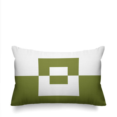 Luella Geometric Indoor/Outdoor Lumbar Throw Pillow