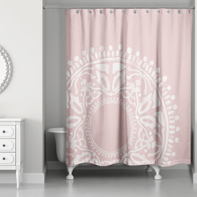 Rideau de douche Arlowe, Rose