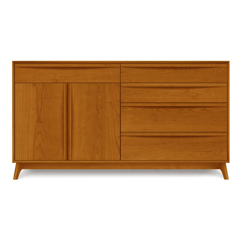 Catalina 66.13'' W Solid Wood Sideboard, Autumn Cherry