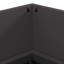 Foyer noir en acier 62,99 x 17,72 x 13,78 vidaXL-657026464