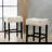 Elegant Leather Counter Height Barstool Set, Ideal For Kitchen And Entertaining Spaces.