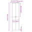 Wardrobe with Shelf with Storage with Door Engineered Wood Clothing-1779952475
