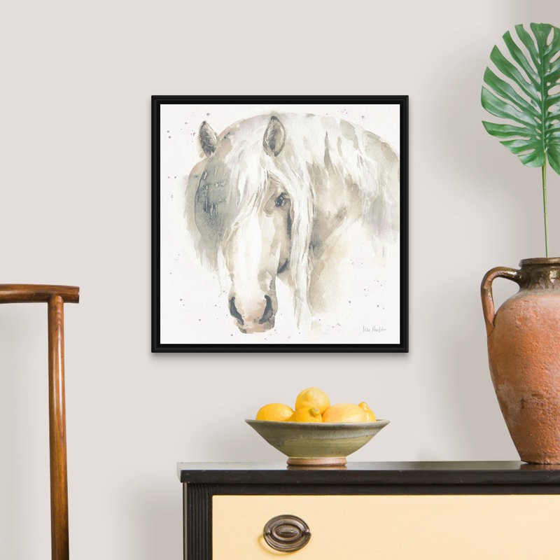«Farm Friends VI», art mural sur toile neutre, H 22 po x l 22 po x P 2 po, Toile avec cadre noir