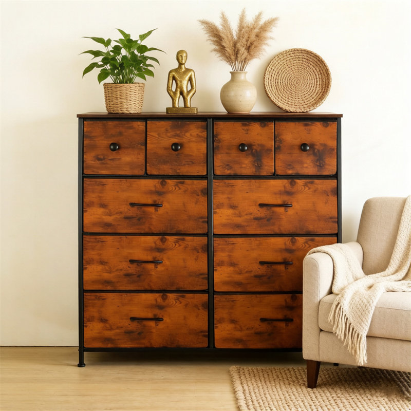 10 Drawers Fabric Dresser