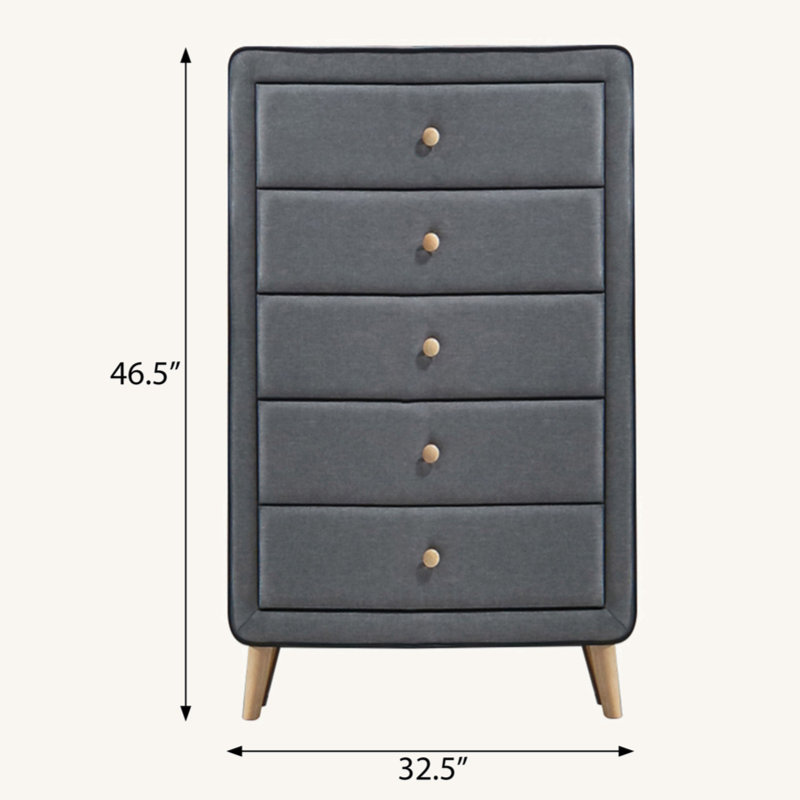 32.5 " W 5 - Drawer Dresser