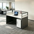 Rectangle 1 Person Cubicle Desk With File Cabinets And 43H Panels