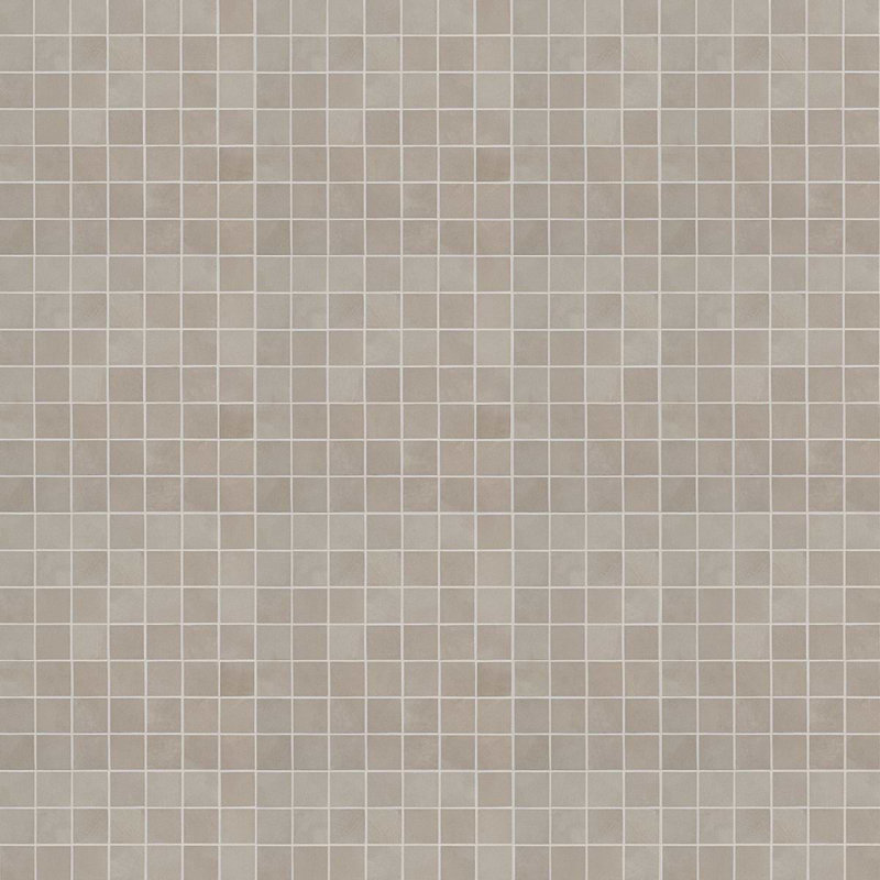 Clay Grace Red 2X2 Matte Porcelain Mosaic, Trust Gray