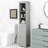 Grey Tall Bathroom Storage Unit - Freestanding With Drawer And Adjustable Shelf Cabinet