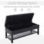 Banc de rangement avec repose-pieds en similicuir 44 po Homcom-661794274