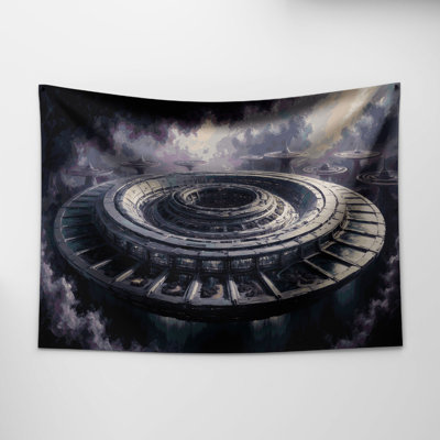 Tapisserie murale de visualisation Space Colonies