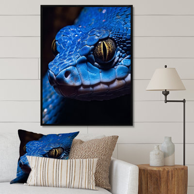 " Portrait Of Blue Viper Snake Wildlife I "