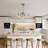 Adjustable Height Brushed Nickel Chandelier With Clear Glass Shade, Modern Industrial Pendant Lighting For Dining Room, Kitchen Island, And Bedroom