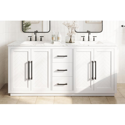 Meuble-lavabo double 72 po
