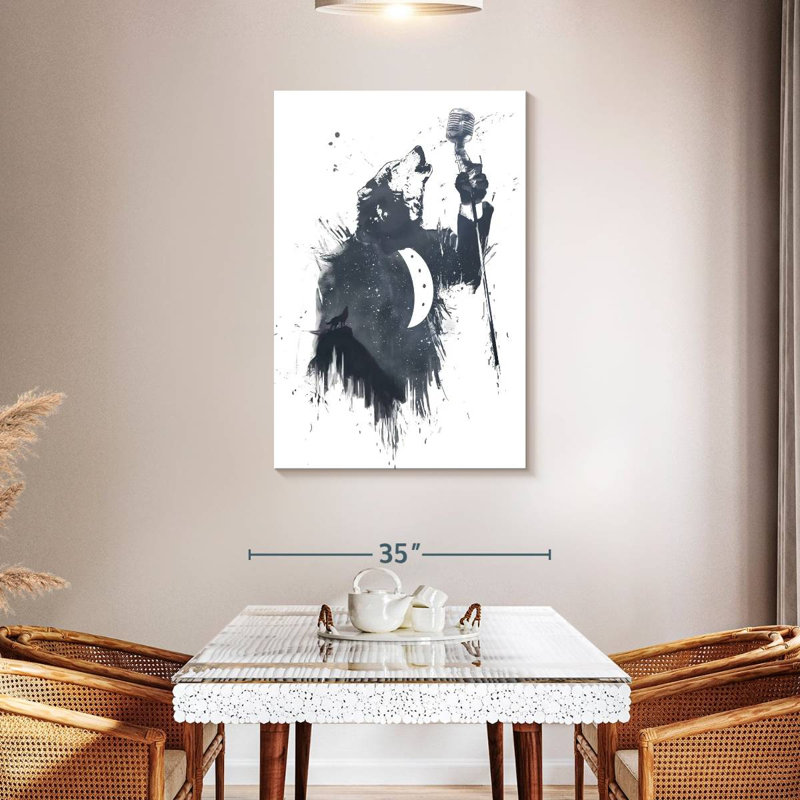Brampt Wolf Song I, 45" H x 30" W