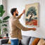 Ancient Olive Tree Japandi - Wrapped Canvas-1591027702-1591027703
