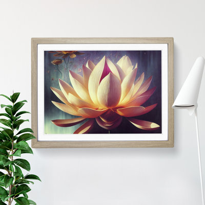 Striking Lotus Flower - Single Picture Frame Print