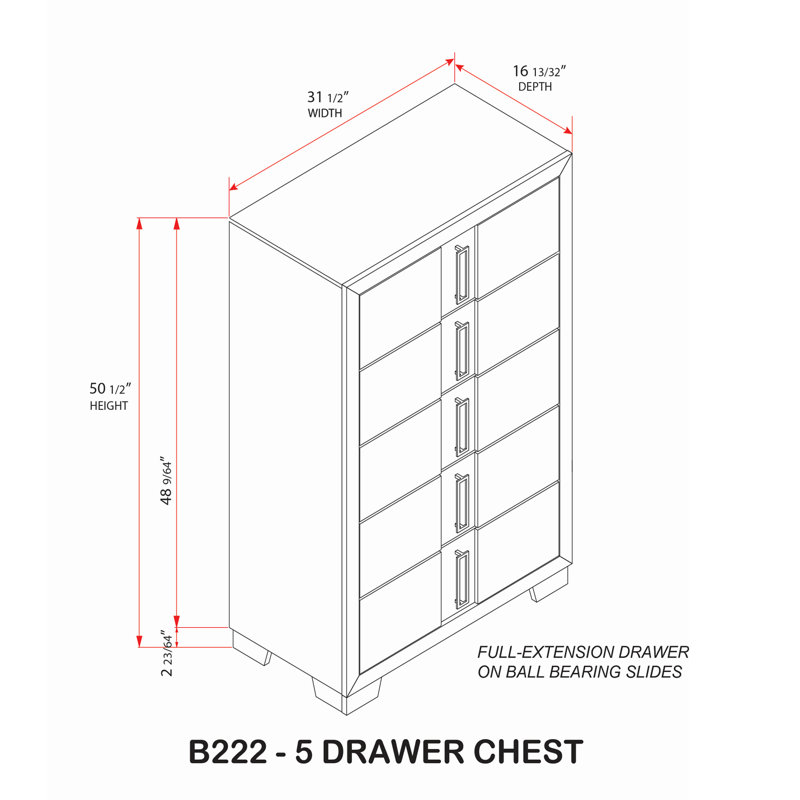 Ensemble de chambre à coucher grand lit 6 pièces avec commode, miroir, commode et 2 tables de chevet, Grand lit