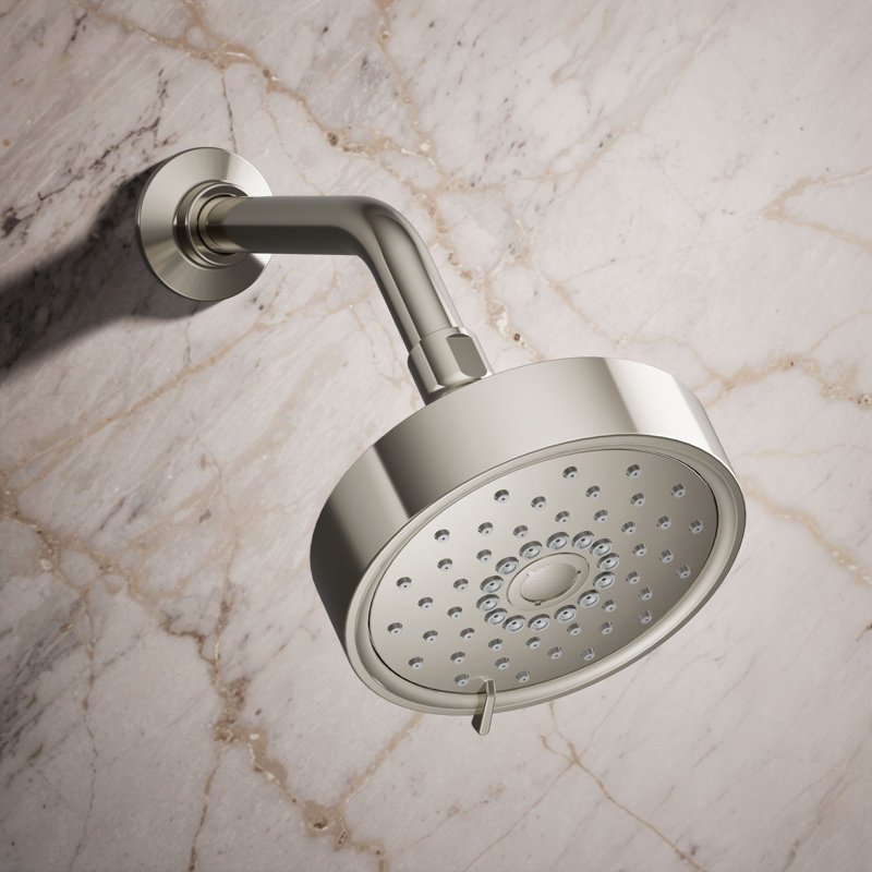 Kohler Purist 1.75 Gpm Multifunction Wall Mount Showerhead, Three Spray Settings, 5.5" High Pressure Spray Head