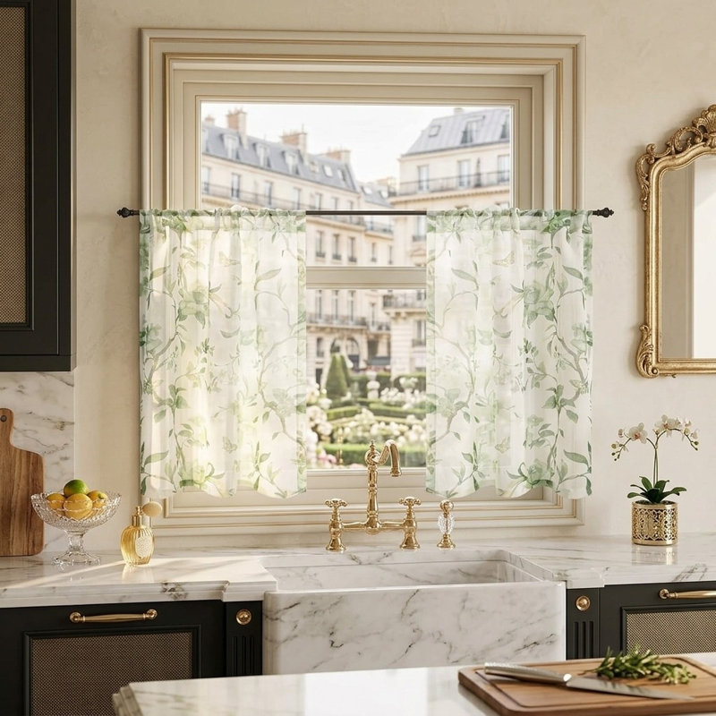 Floral Kitchen Curtain Kitchen Pelmet