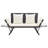 Eltje Steel Garden Bench-672236716