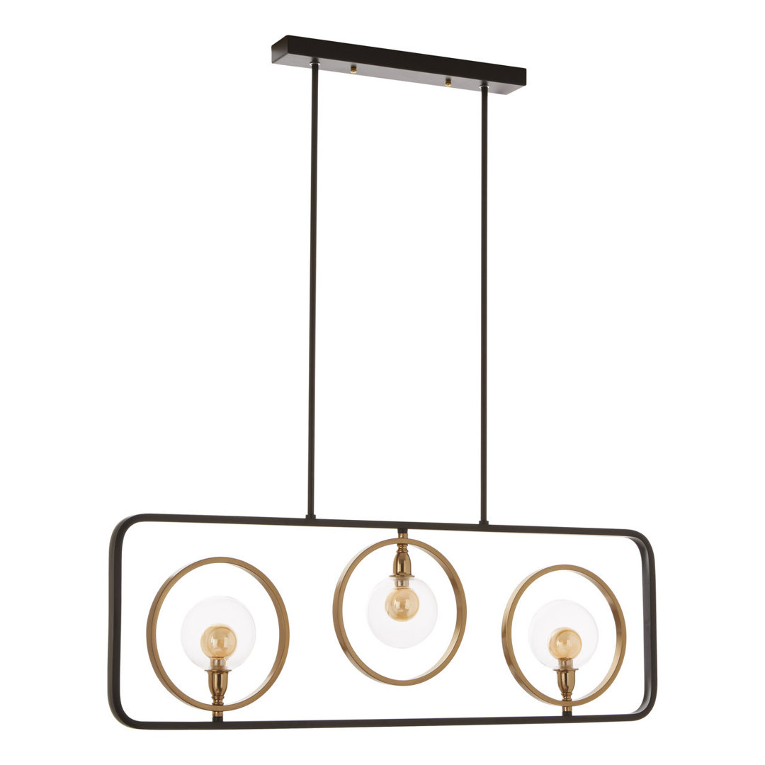 Kane 3 - Light Bronze Square/Rectangle Pendant
