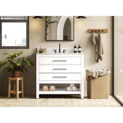 36 inch Single Bathroom Vanity_Modern_VF60536-BS