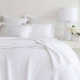 Washed Linen Reversible Farmhouse / Country 2 Piece Quilt Set