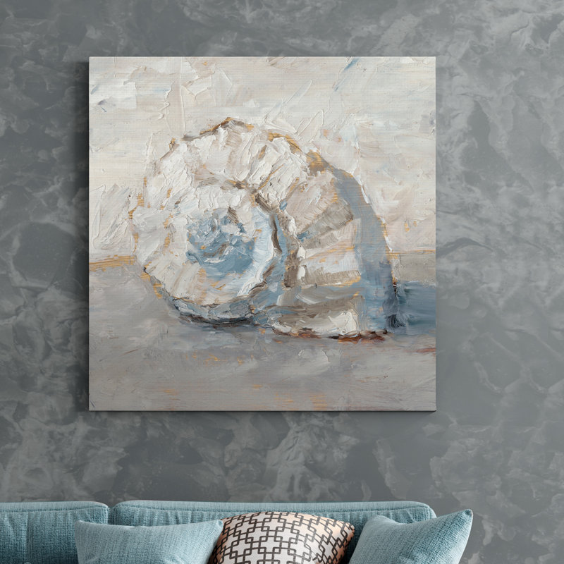 " Blue Shell Study III ", 16" H x 16" W x 1" D