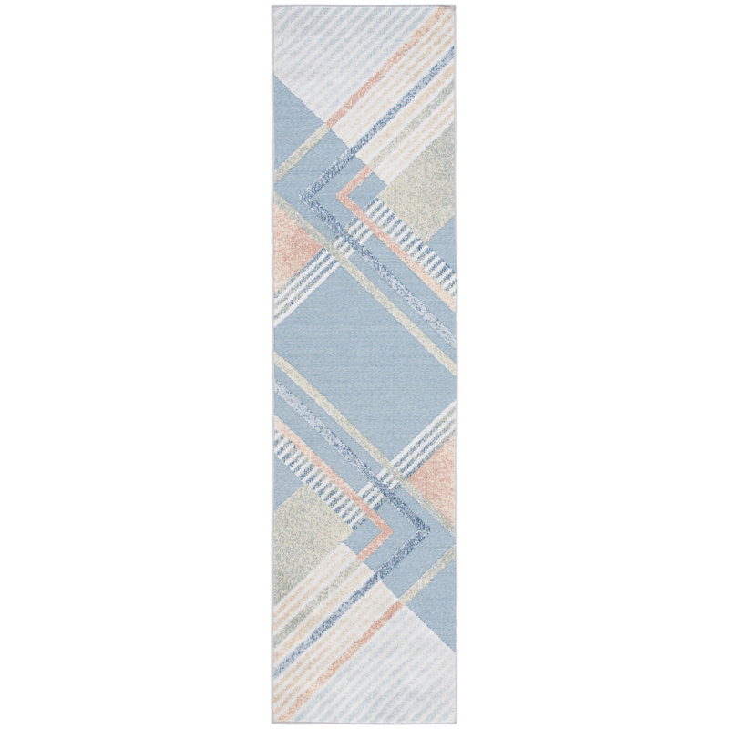 Chudney Performance Geometric Indoor/Outdoor Area Rug, Runner 2'3" x 9'