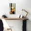  «Switching Levels 1» par Alonzo Saunders, art mural sur toile, 12 po x 24 po