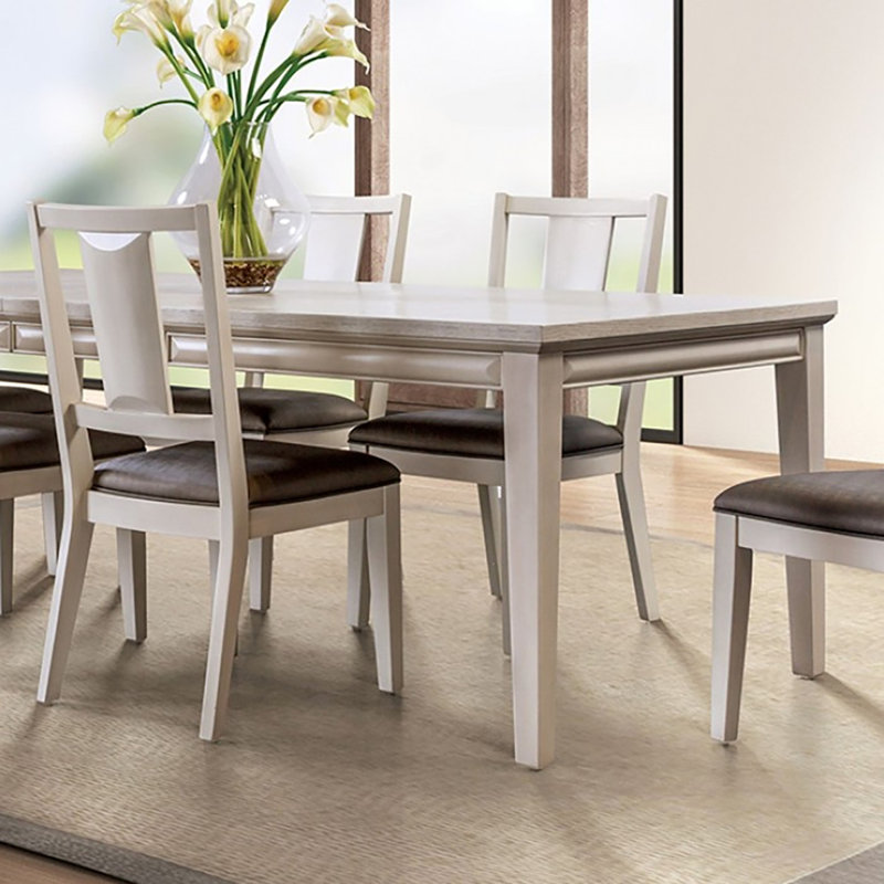 Ensemble de table de salle à manger 7 pièces Sammual, Beige