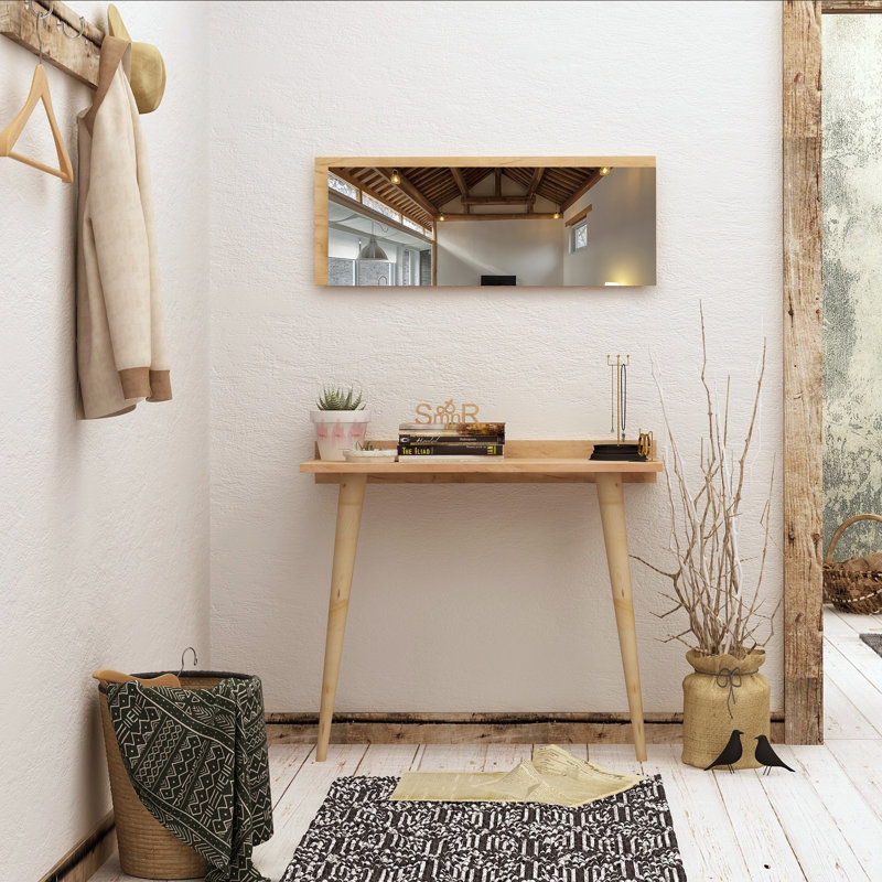 Tola Dressing Table with Mirror, Oak