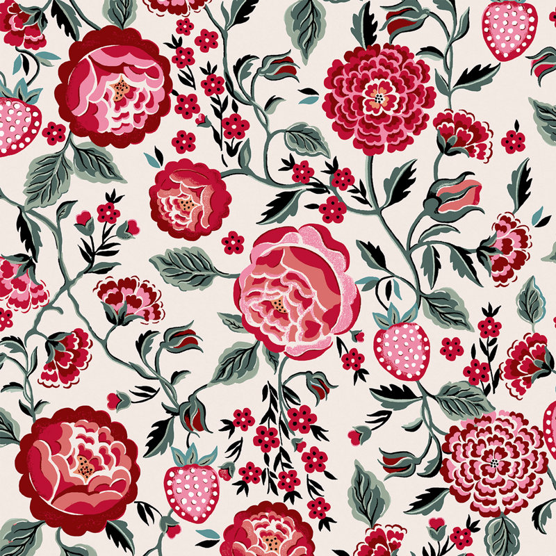 Cath Kidston Strawberry Garden Blue, Red