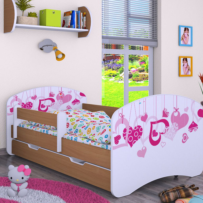 Maplesville Cabin Bed Themed Beds with Storage Included, Light Brown
