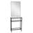 22.2'' Glass Top Console Table