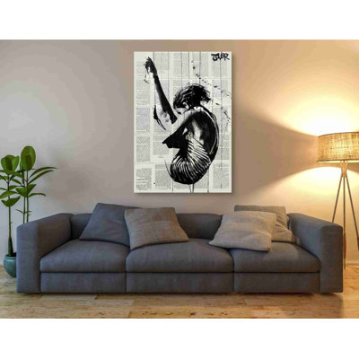 Epic Graffiti 'Dive' By Loui Jover, Canvas Wall Ar " Dive " by Loui Jover