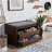 Aryaan Faux Leather Upholstered Bench-1889831088