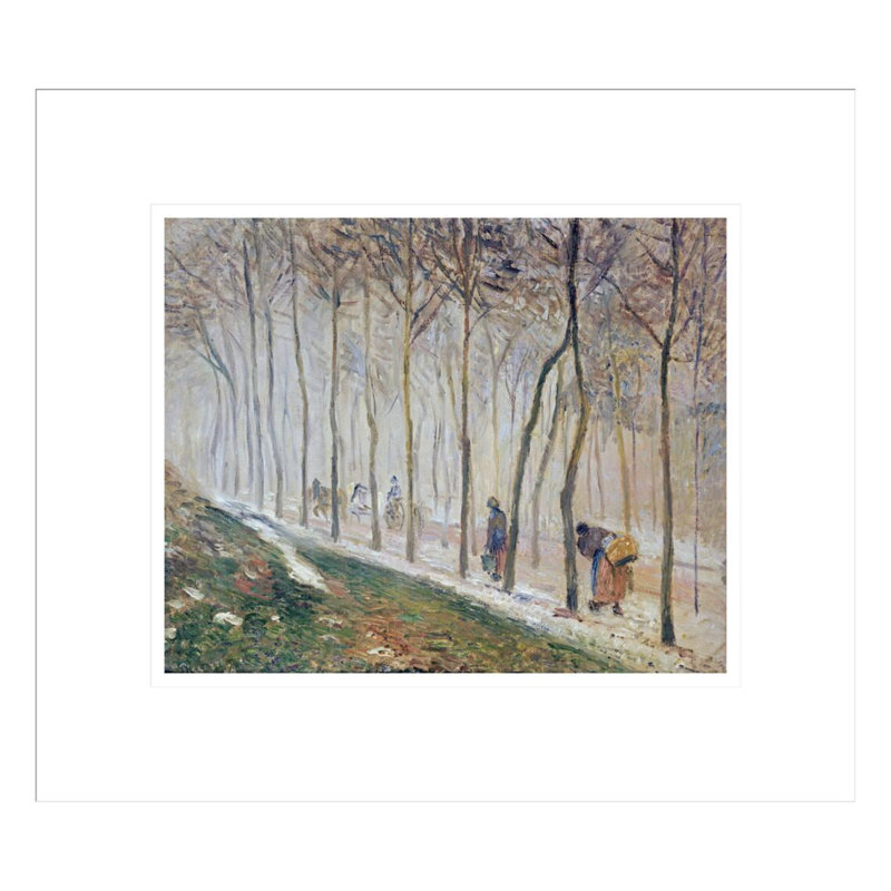 «The Path Effect of Snow» par Camille Pissarro, impression giclée sur cadre, H 13,75 po x l 15,62 po
