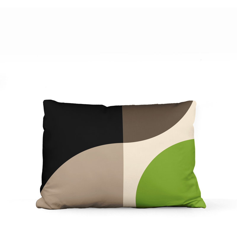 Coussin intérieur / extérieur en polyester filé Yesna, Chartreuse