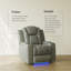 Fauteuil inclinable électrique rétro en cuir écologique-42250148